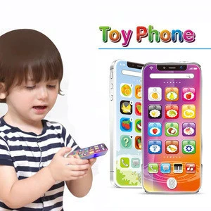 Hot Sale toy phone Educational English Learning Toys Plastic Musical Toy Mobile Phone With Light