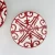Import Hot Sale Vintage Plates Red Revival Small Luxury European Western Tableware Set Bone China Colored Dinner Set from China