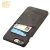Import hot sell business customised branded Luxury pu genuine leather mobile phone case card from China