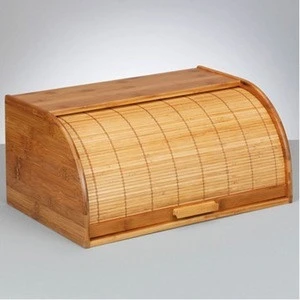 hot sell new design bamboo bread box