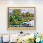 Hot selling DIY Embroidery Scenery Handwork Needlework crafts cross stitch
