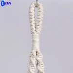 Hot selling Hand-woven cotton rope gardening green plant net bag hanging basket hanging flower pot plant cotton rope net bag