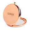 Hot Selling Metal Rose Gold Double Sided Compact Mirror