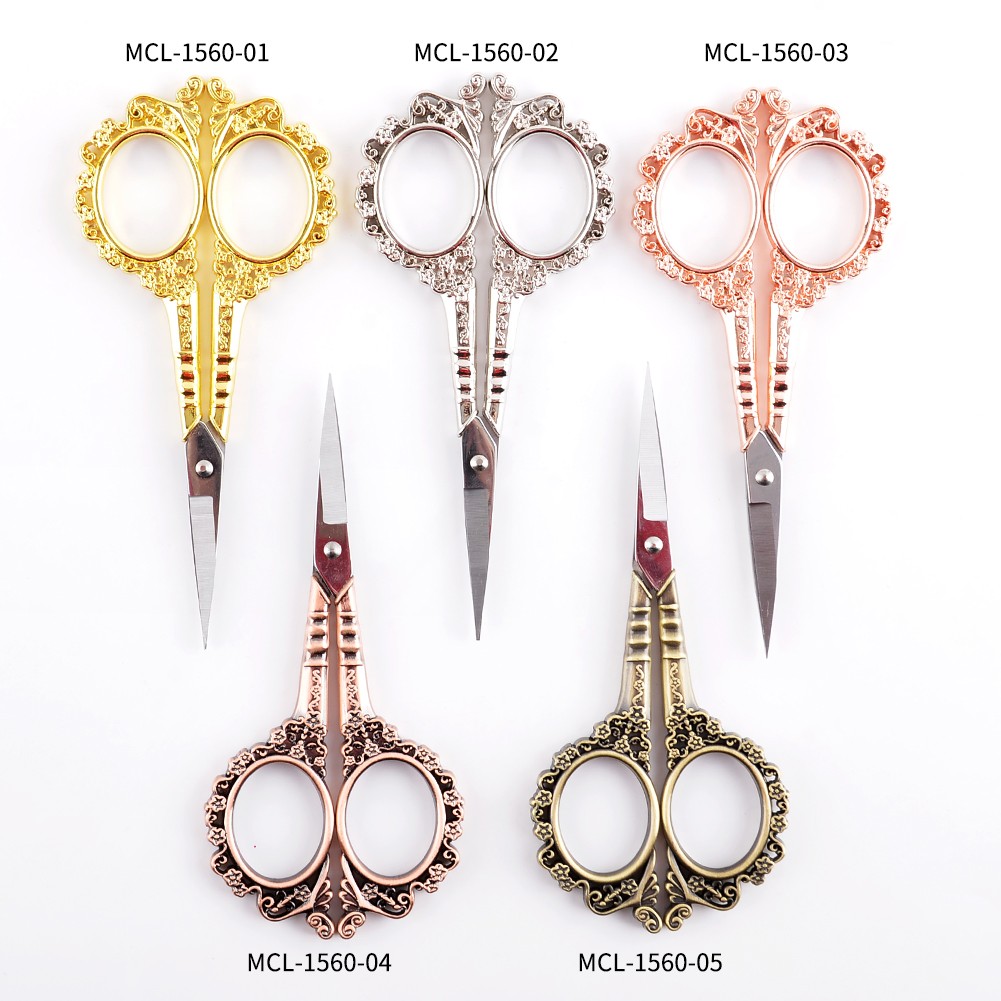 Hot selling Stainless manicure nail scissors with 5 colored coated professional nail art tool
