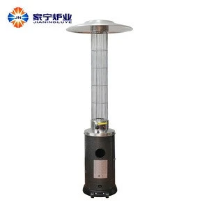 Hot selling stainless steel round glass tube floor standing gas patio heater