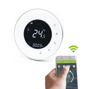Hotowell Round nest WiFi room thermostat for home appliance boiler/electric heating system