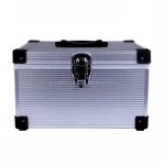 hotsale standard aluminum cd  case  with cd sleeves and index large capability DVD storage box from manufacture directly sale