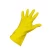 Import household 100% latex  powder free washing cleaning kitchen working  yellow   rubber gloves latex from China