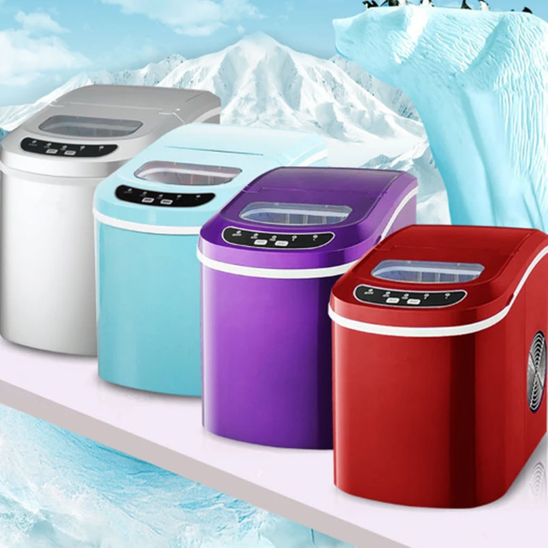 Household Compact Countertop Automatic Compressor Cooling Portable Mini  Ice Cube Ice Maker Making Machine