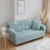 Import i@home grey washable polyester fiber protective printed 2 seater velvet stretch sofa cover from China