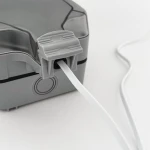icombo clamshell Plastic Socket Enclosure Waterproof PC Junction Box with Switch Plug waterproof plastic box with wall