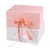 Import In stock folding ribbon decoration white luxury magnetic gift box packaging from China