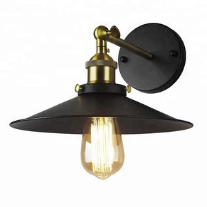 industrial vintage wall lamp indoor brass wall lamp black