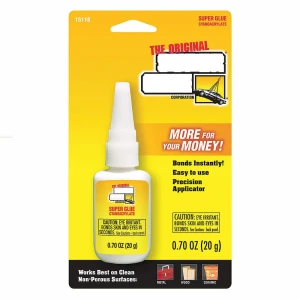 Instant Adhesive, 20g Bottle, Clear