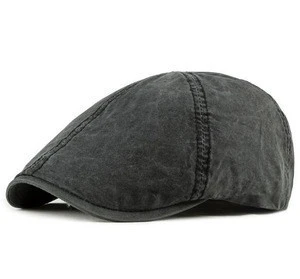 Ivy Caps 100% Cotton Washed Plain Flat Caps Newsboy Caps Cabbie hat