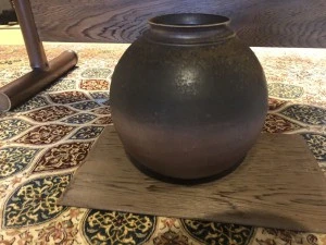 Japanese National Handmade Clay Ceramic Antique Pottery For Sale