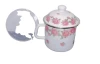 Jiajiafu in stock wholesale enamel milk cup nostalgic tea home retro gift mouth double lid jar manufacturers