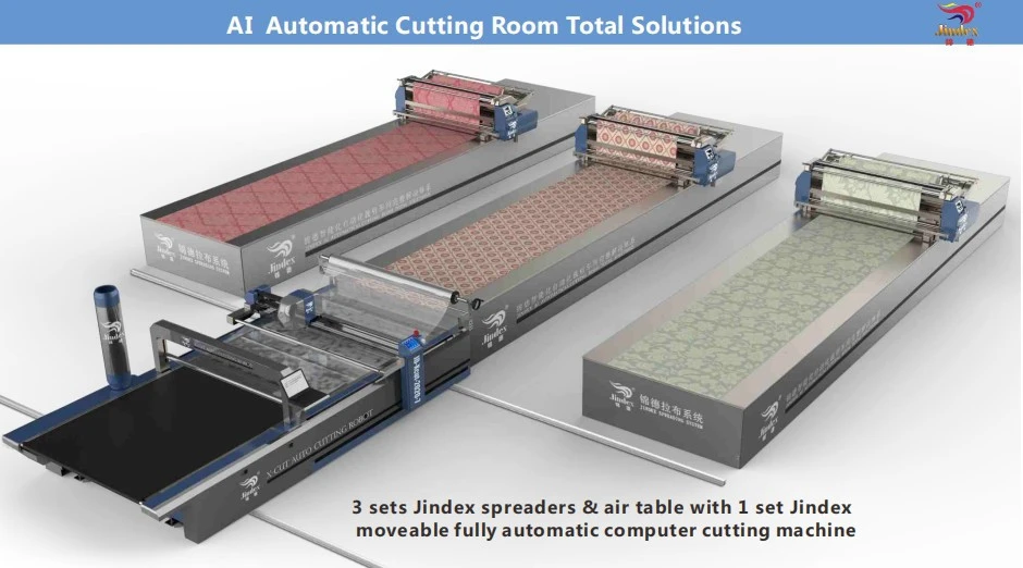 Jindex X-CUT Multi-layer Intelligent Oscillating Computer Cutting Machine Garment Textile Cutter with Long Table
