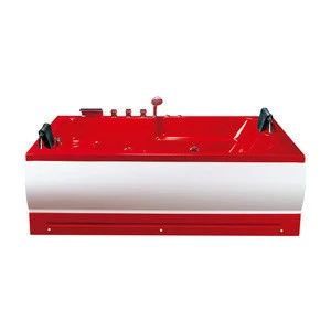 K-8850A Red Color 2 people waterfall bath massage bathtubs touch screen whirlpool bathtub