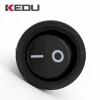 KEDU HY64 2 pin on off t85 black red color round rocker switch