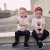 Import Kids boys and girls love print baby twin clothes best friends t-shirt from China