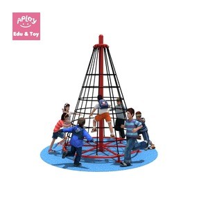 Kids climbing toys for outdoor playground rope tube playing structure equipment kindergarten used