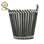 Kingwillow wholesale handmade wood plant basket wooden garden flower pots planter with waterproof
