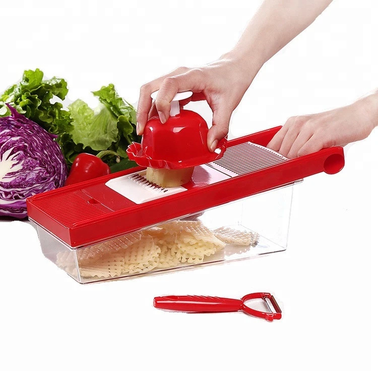 7in1 Mandoline Slicer for Kitchen Adjustable Stainless Steel Food Vegetable  Food