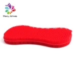 Kitchen Cleaning Brush Hanging Silicone Dish Washing Scrubber