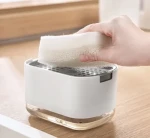 Kitchen Push Type Holding Scouring Pad and Liquid Detergent Liquid Dispenser Box