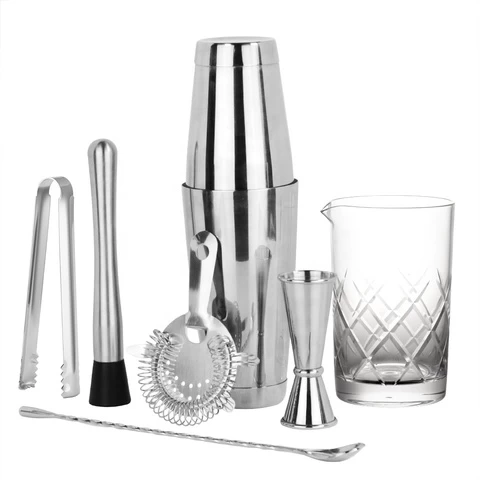 KLP bar clubs cocktail bar table set stainless steel home cocktail shaker set
