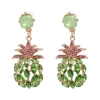 Korean version of the new small fresh style fruit pineapple colorful earrings personalized ear jewelry