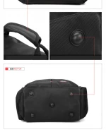 Large Capacity Travel+Bags Waterproof Sport Gym Travel Duffel weekend Bag With Shoe Compartment