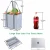 Import Large eco reusable laminated tote shopping bag with zipper closure from China