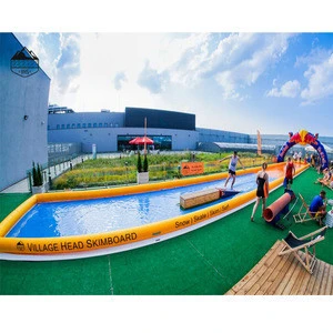 Large inflatable skimpool inflatable pool for skimboard sports inflatable water skimpool for adults