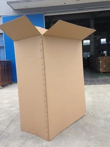 Large rigid cardboard corrugated shipping box