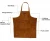 Import Leather barbecue oil-proof apron cowhide wear-resistant barber working clothes chef kitchen apron Cleaning Apron from China
