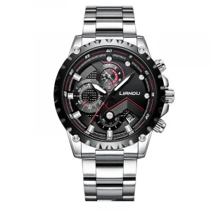 LIANDU ZY09 classic business sports casual watch vacuum plating multi-function waterproof Quartz electronic watch