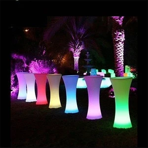 Light up bar Table / Illuminated Led Table/Glowing Led Cocktail Table