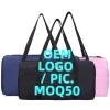 lightweight  foldable sapphire sky blue pink travel gym bag traveling bag for lady