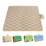 Lightweight Waterproof Foldable Picnic Blanket Beach Mat With Tote