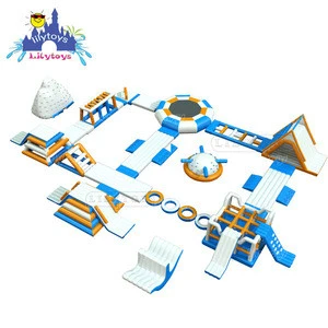 Lilytoys The Biggest Inflatable Floating Water Park, Aquatic Sport Platform For Adult