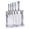 Lo Mas Vendido 2020 Marble Coating Handle Knives Kitchen Knife set Knife Block Set