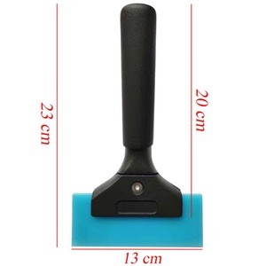 Long Alloy Handle USA Bluemax Squeegee Building Film Car Tinting Glass Clean Water Wiper Ice Scraper Carbon Fiber Wrap Tool B25