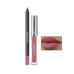 Long Lasting Lip Liner Matte Lipstick Crayon Pencil and Lip Gloss
