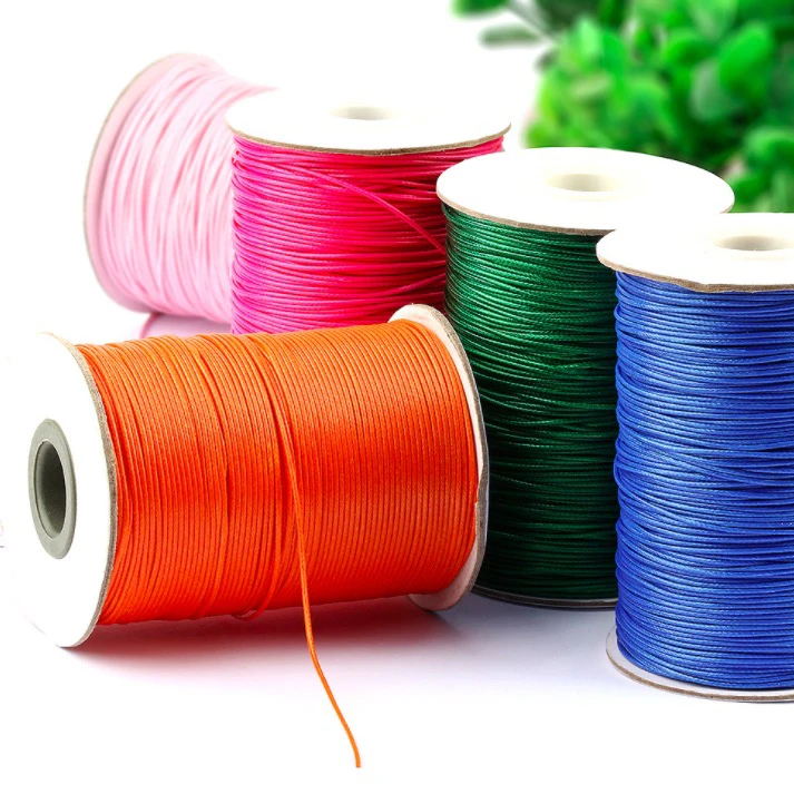 Lucky Red Braided Thread Waxed Polyester Braided String For Chinese knot /Bracelet
