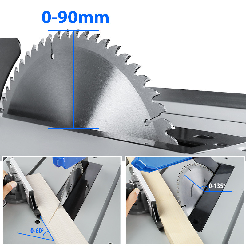LUXTER 255mm 1800W Wood Cutting Table Saw For Woodworking Other Power Saws Saw Machine