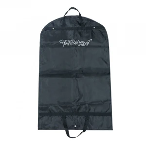 Luxury School Uniform Non Woven Polyester Black Storage Mens Suit Garment Bag