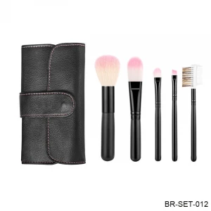 Makeup Brushes Face Eyes Cosmetic Makeup Brushes Tools with Soft Bristles Synthetic Hair Wood Handle