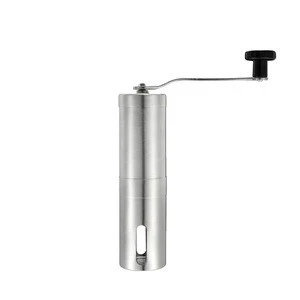 Manual  Coffee Grinder Stainless Steel Material  Coffee Bean Hand Grinder Comercial Adjustable Setting  Burr Mill
